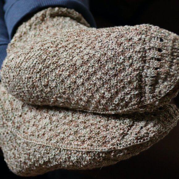 White Peace Silk handmade socks NEW - Picture 3 of 4